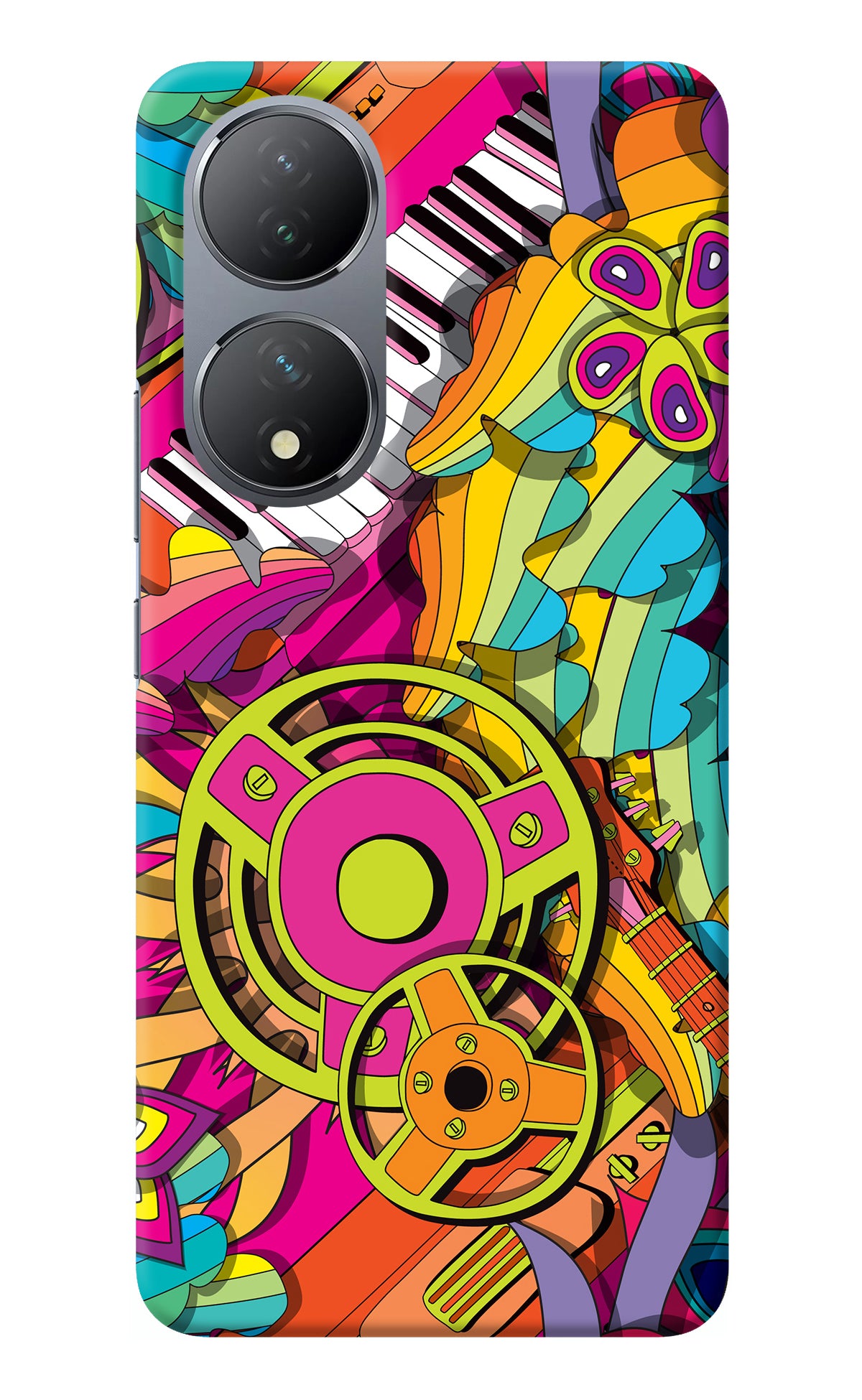 Music Doodle Vivo Y100 Back Cover