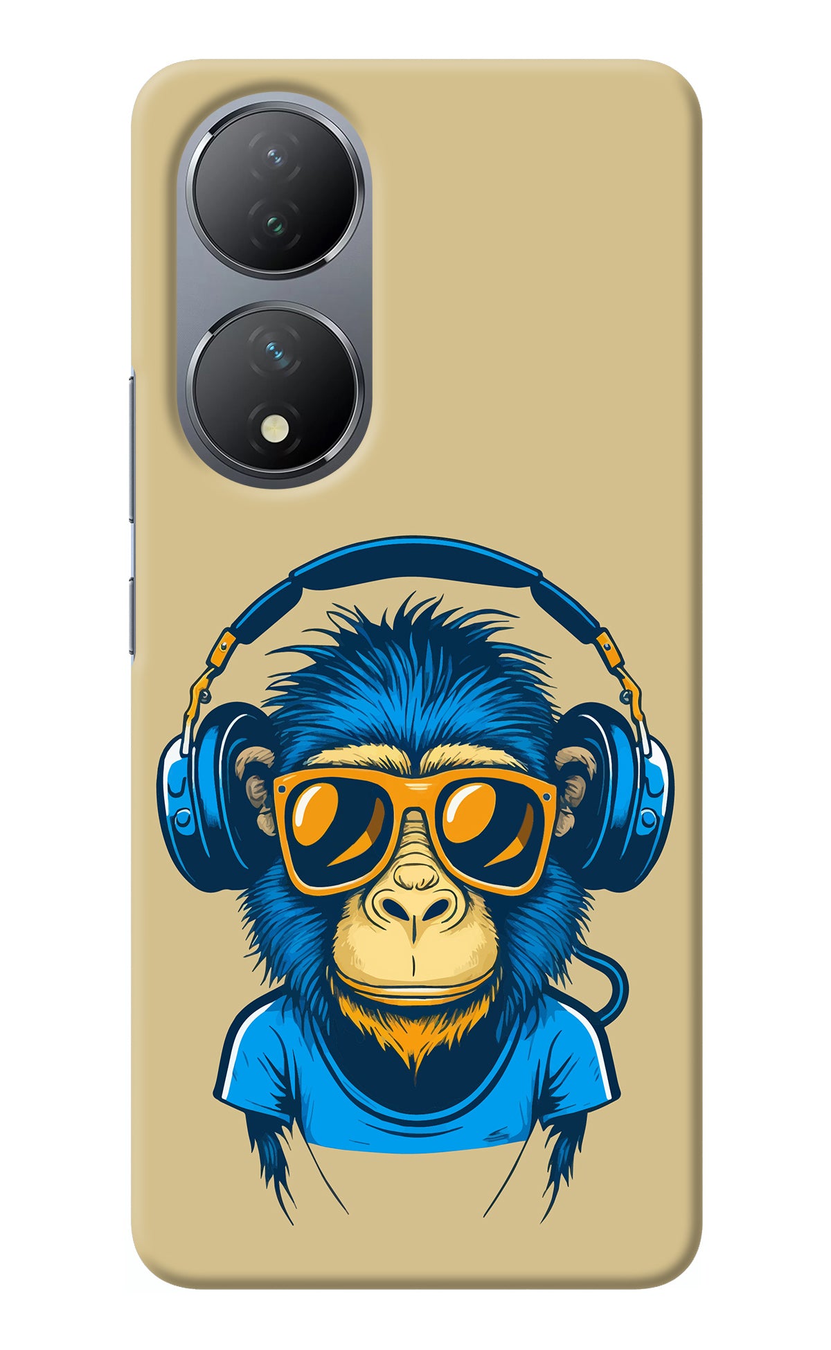 Monkey Headphone Vivo Y100 Back Cover