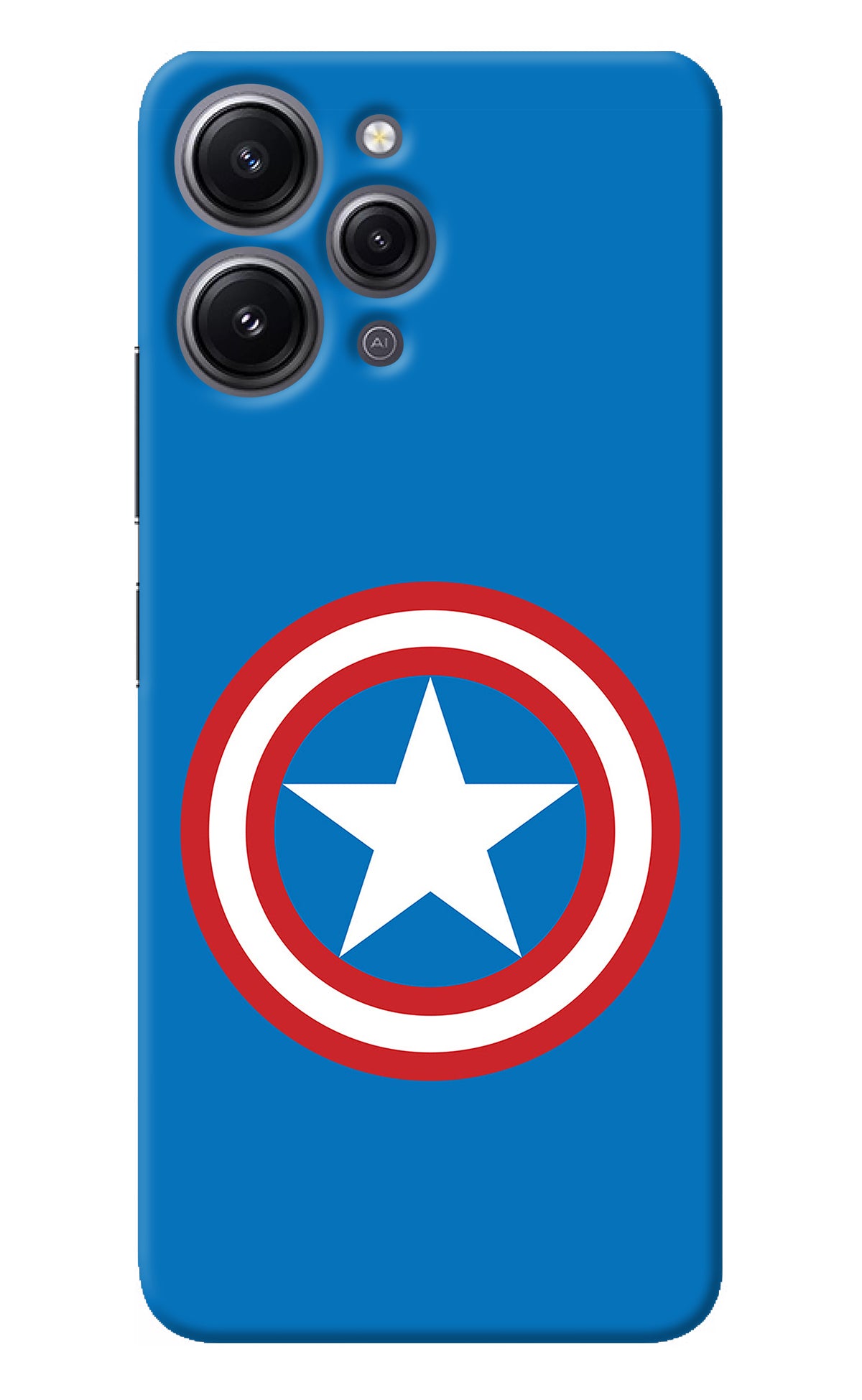 Captain America Logo Redmi 12 4G Back Cover