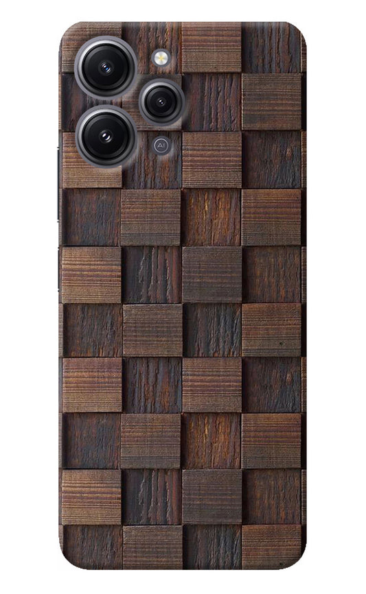 Wooden Cube Design Redmi 12 4G Back Cover