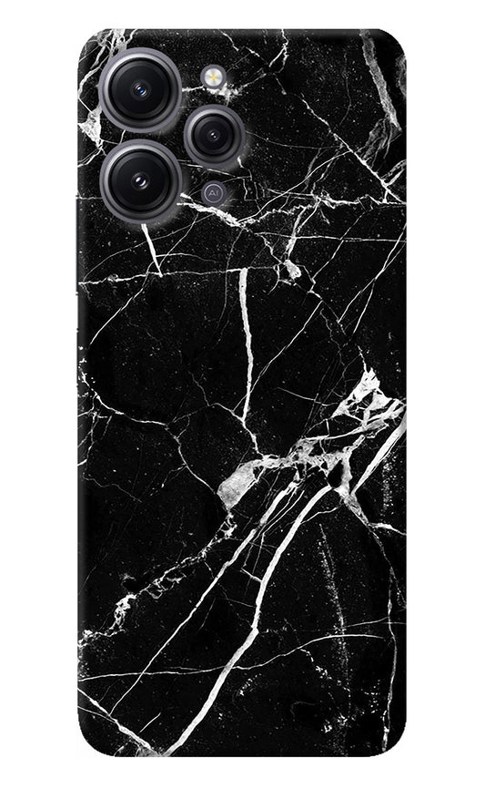 Black Marble Pattern Redmi 12 4G Back Cover