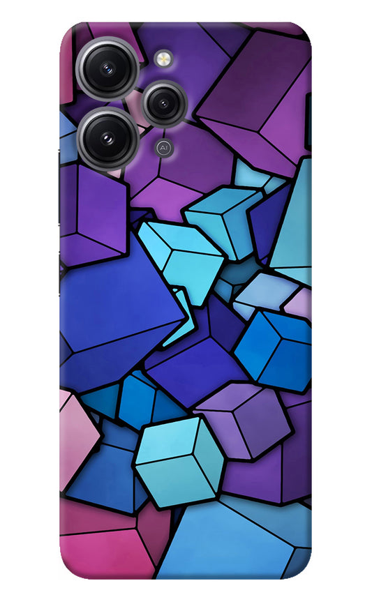 Cubic Abstract Redmi 12 4G Back Cover