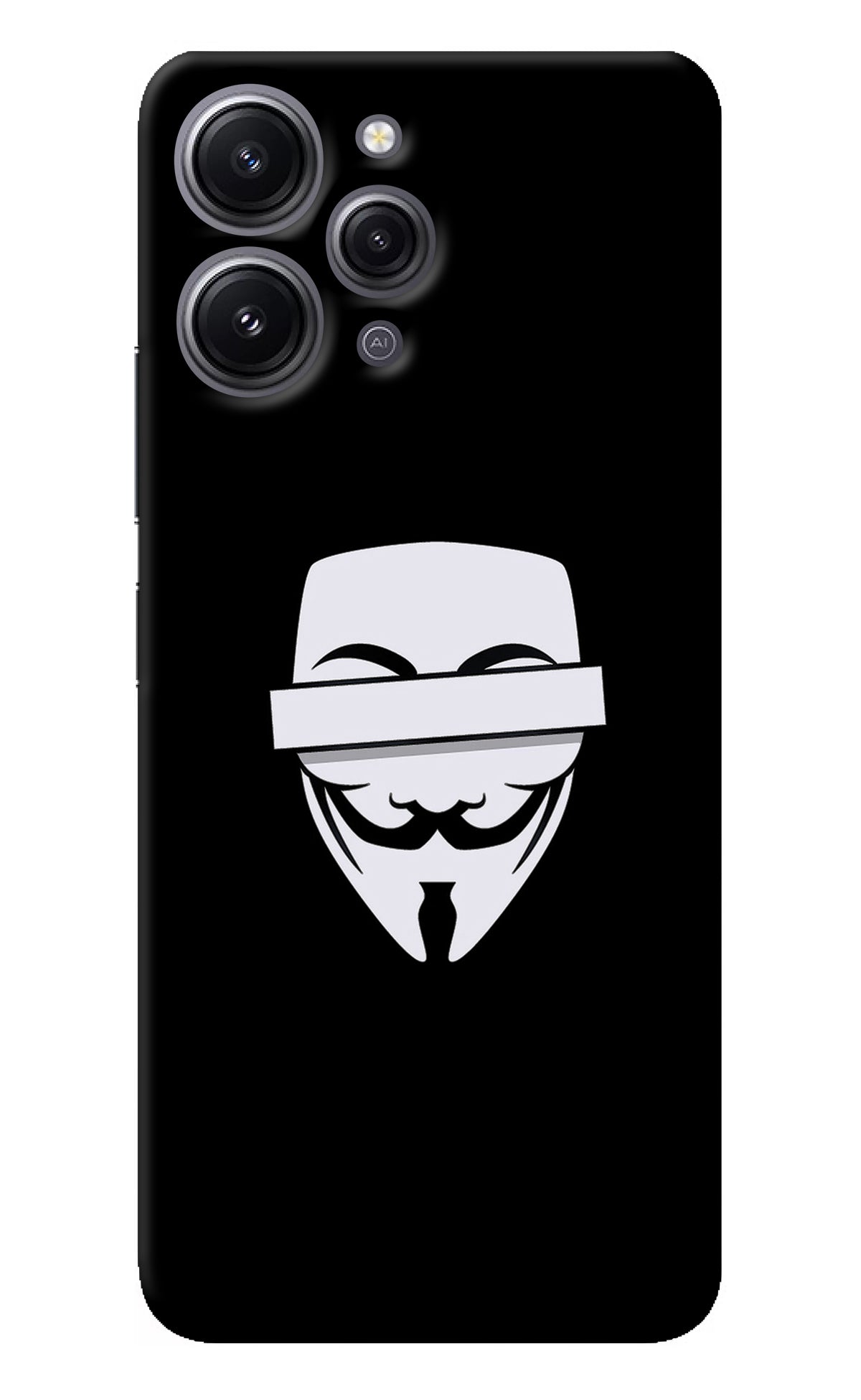 Anonymous Face Redmi 12 4G Back Cover