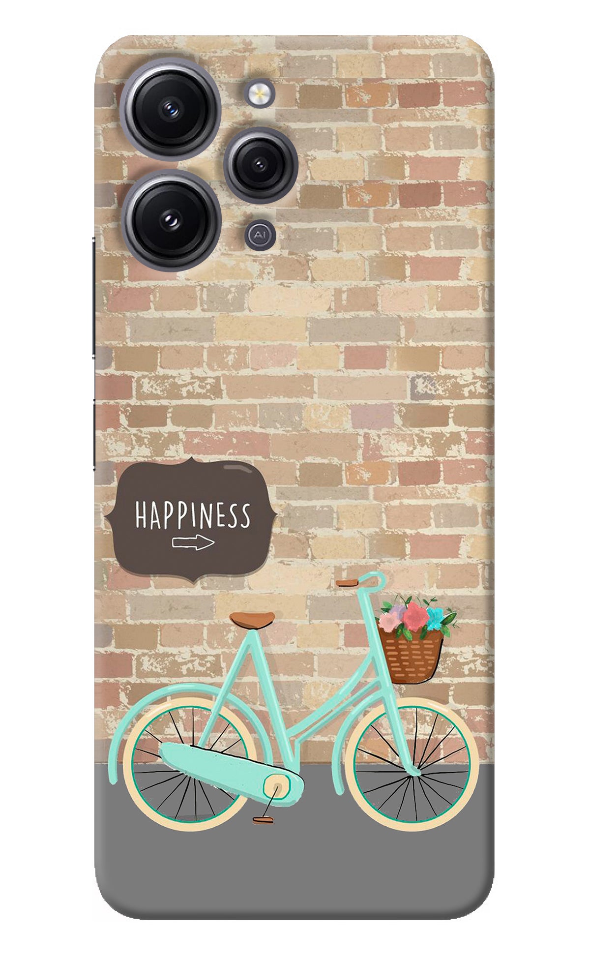 Happiness Artwork Redmi 12 4G Back Cover