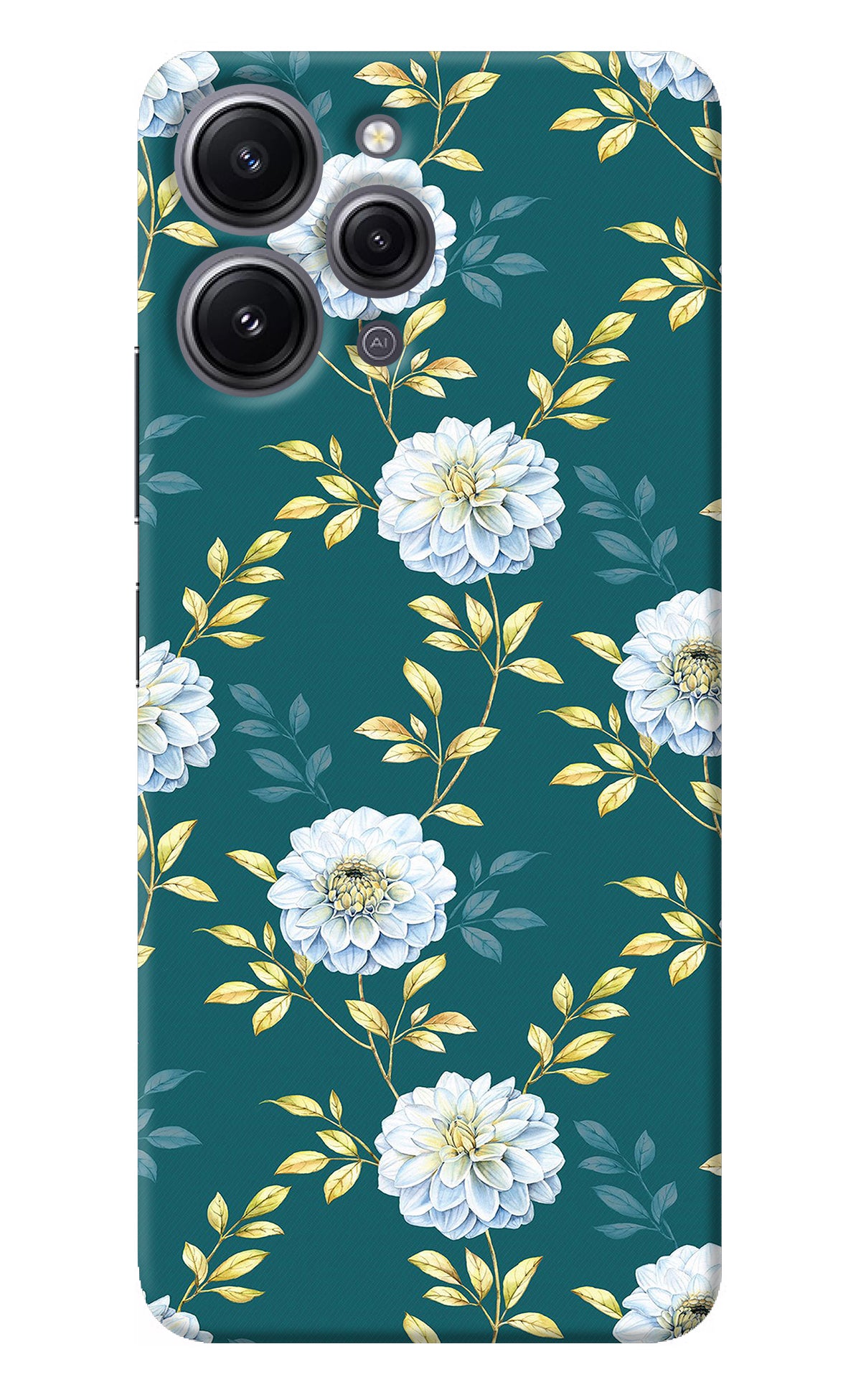 Flowers Redmi 12 4G Back Cover