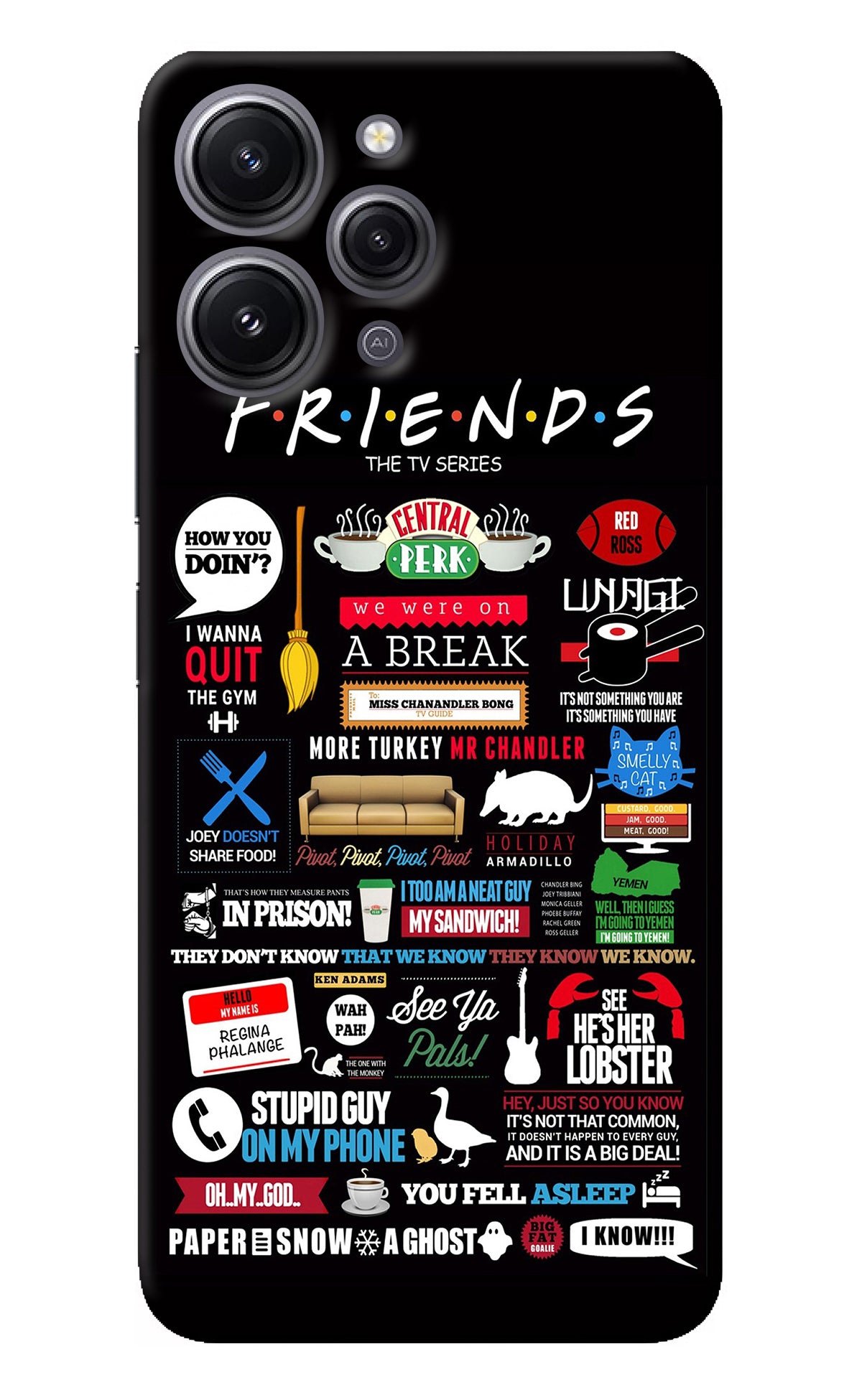 FRIENDS Redmi 12 4G Back Cover