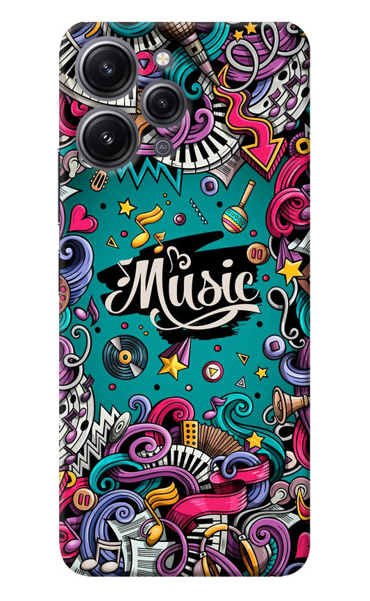 Music Graffiti Redmi 12 4G Back Cover