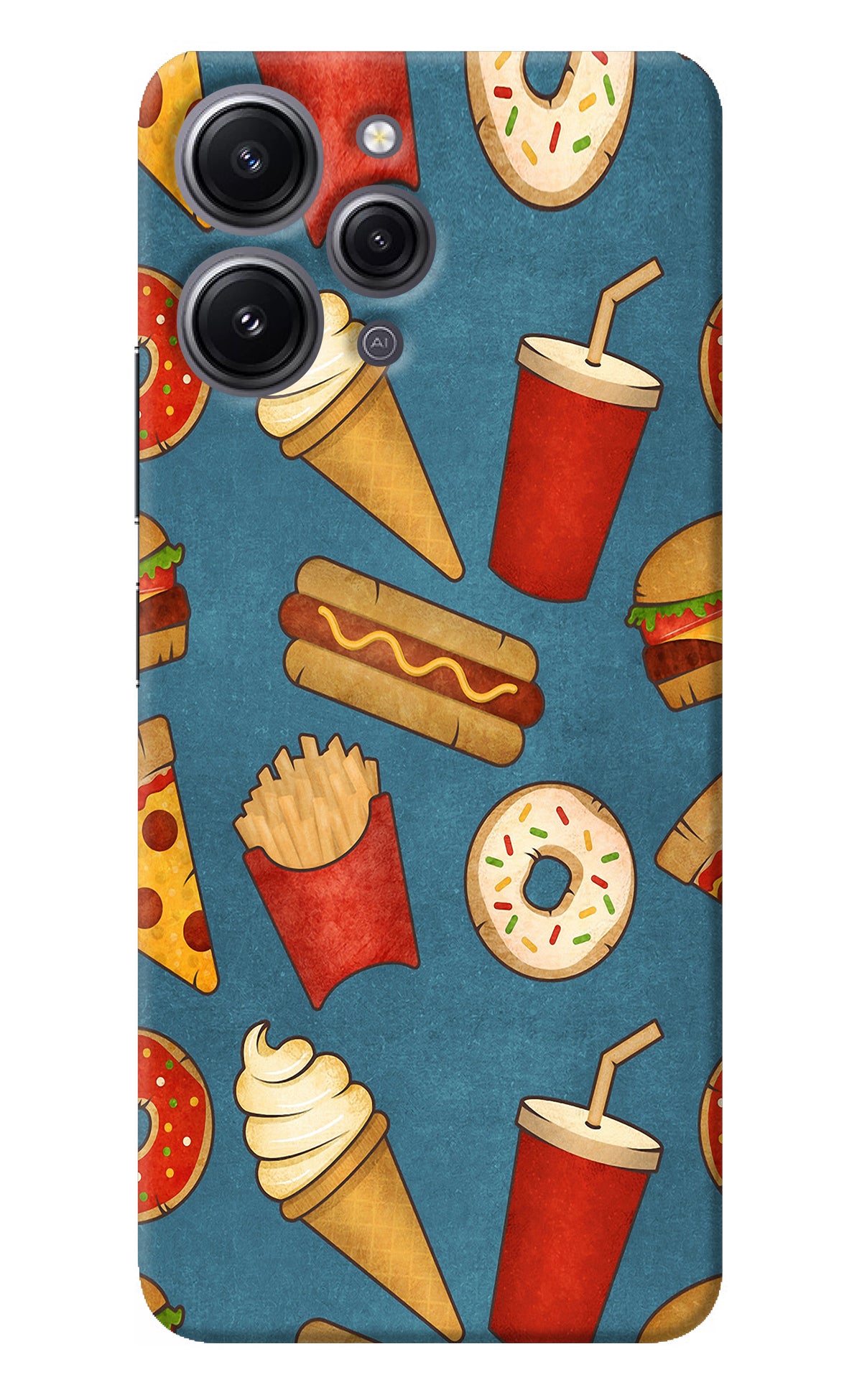 Foodie Redmi 12 4G Back Cover