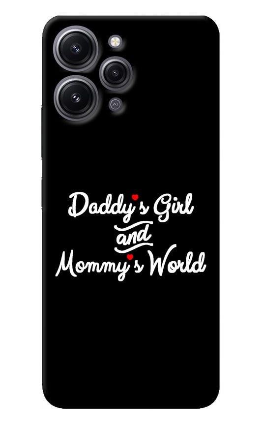 Daddy's Girl and Mommy's World Redmi 12 4G Back Cover