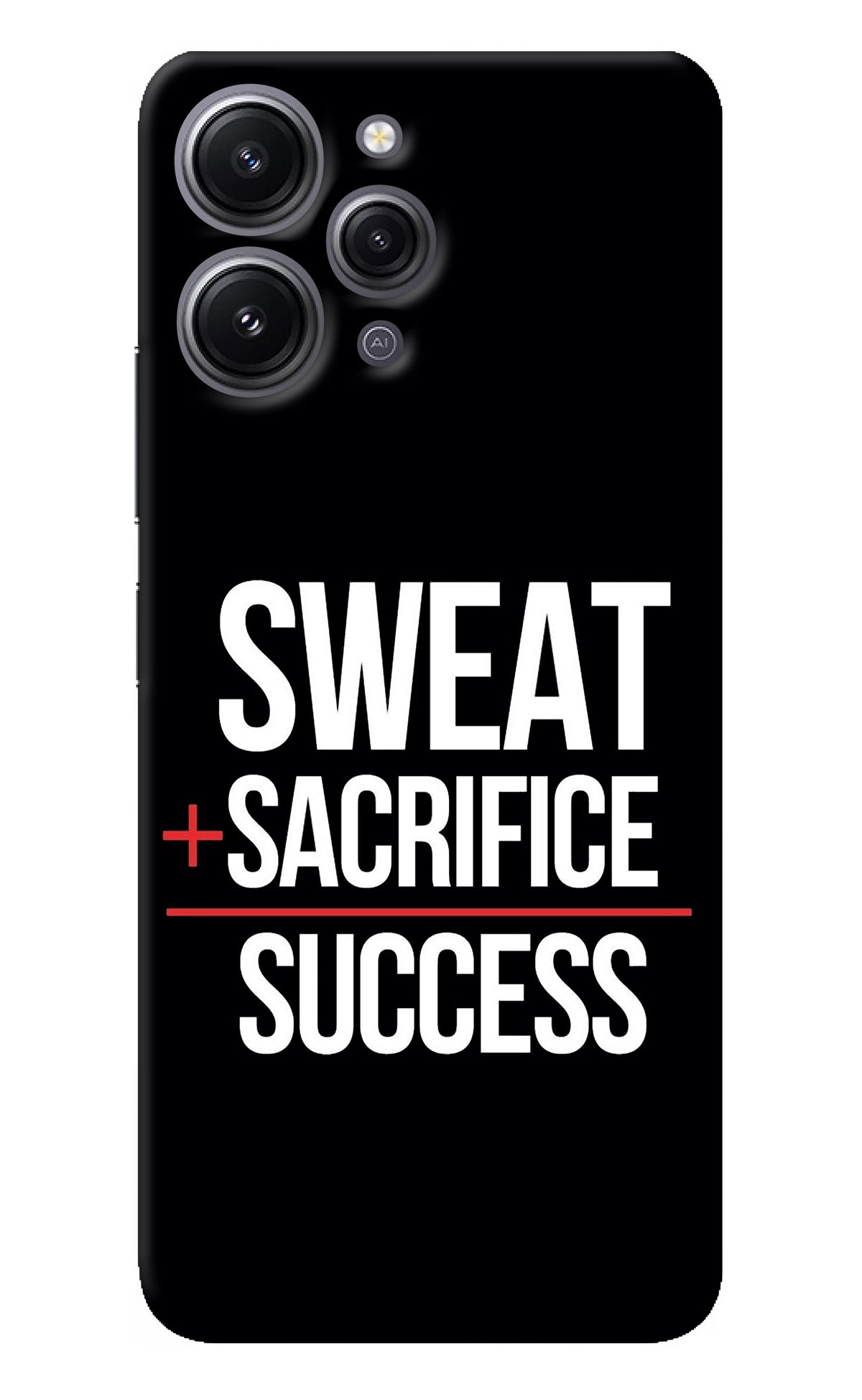 Sweat Sacrifice Success Redmi 12 4G Back Cover