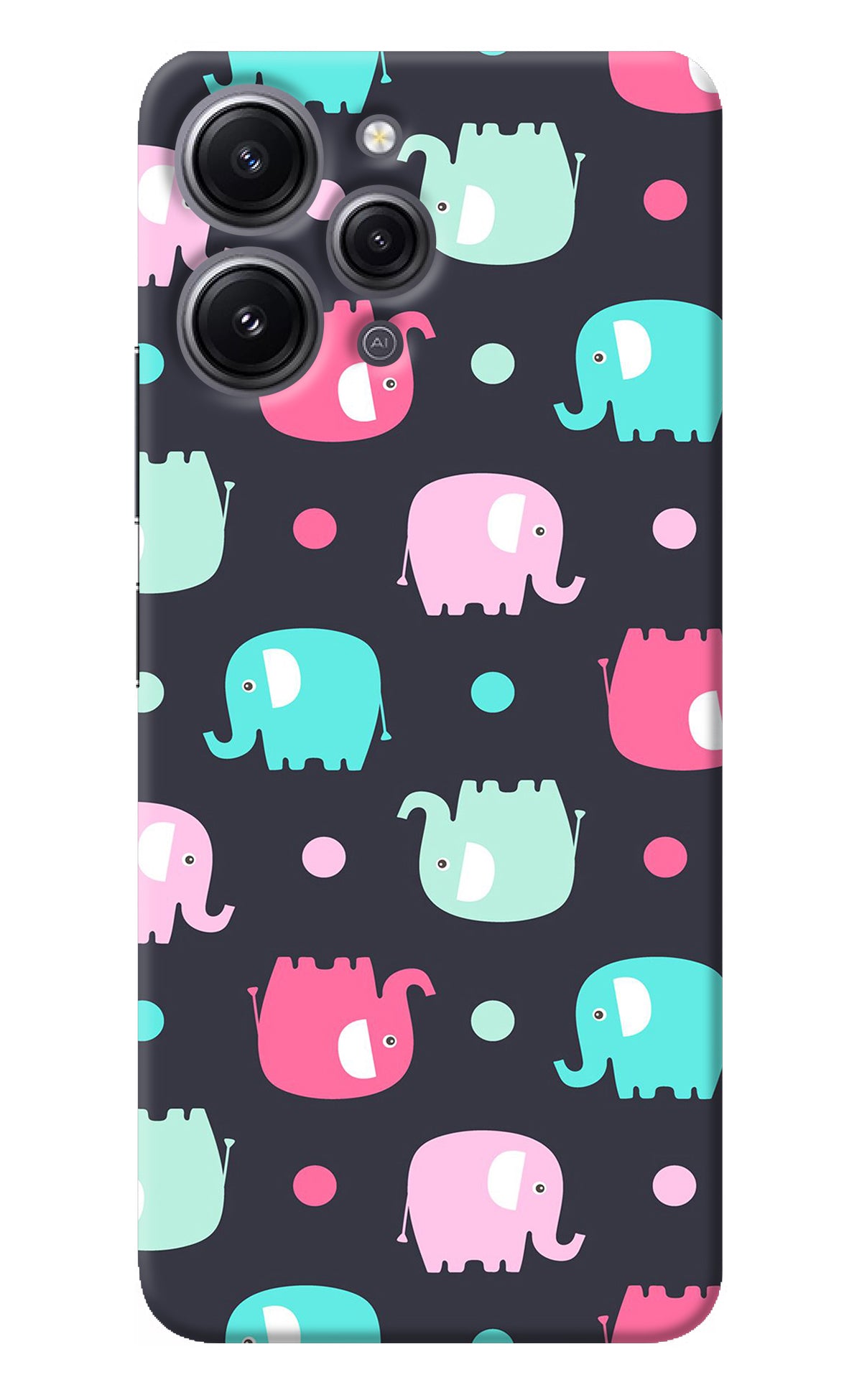 Elephants Redmi 12 4G Back Cover