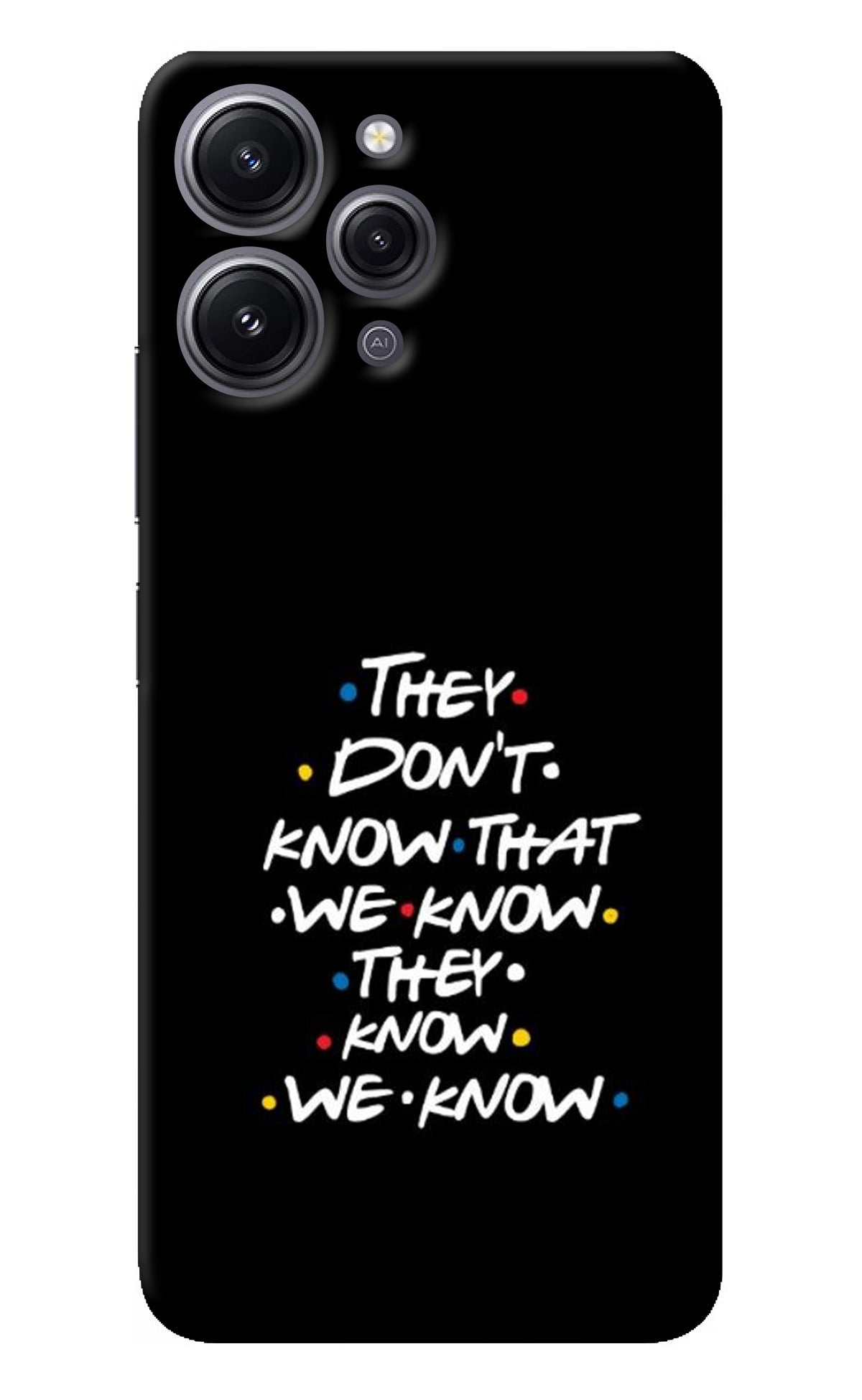 FRIENDS Dialogue Redmi 12 4G Back Cover