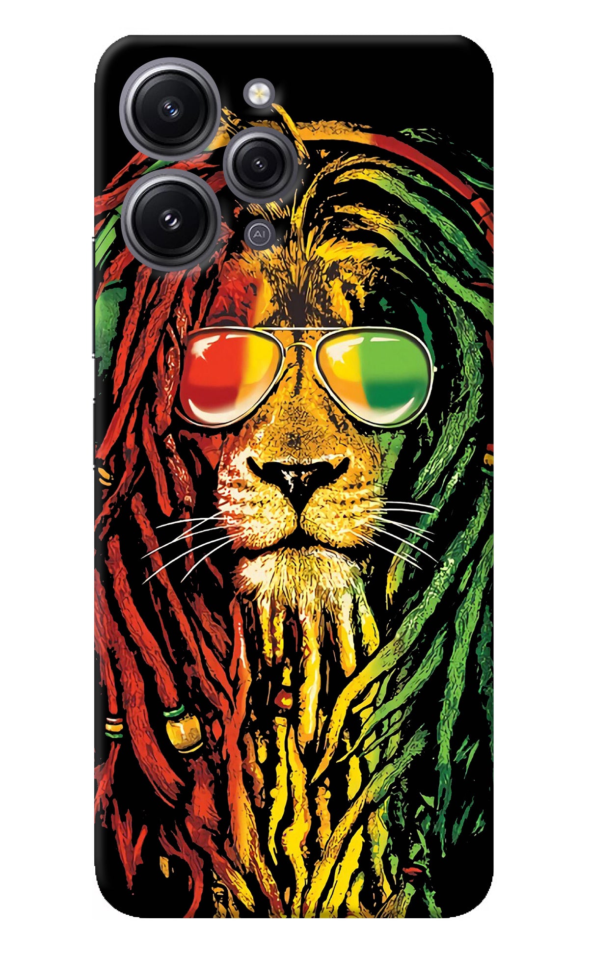 Rasta Lion Redmi 12 4G Back Cover