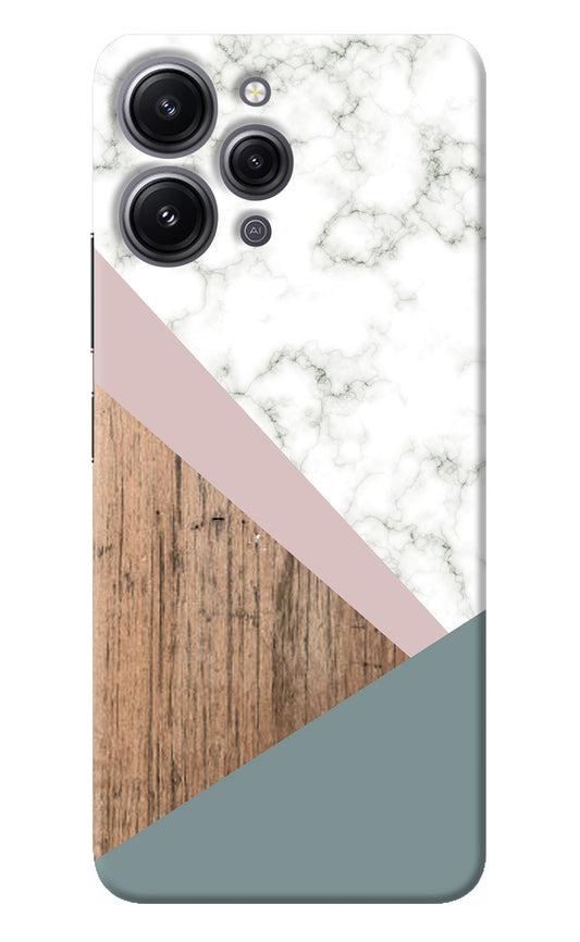 Marble wood Abstract Redmi 12 4G Back Cover