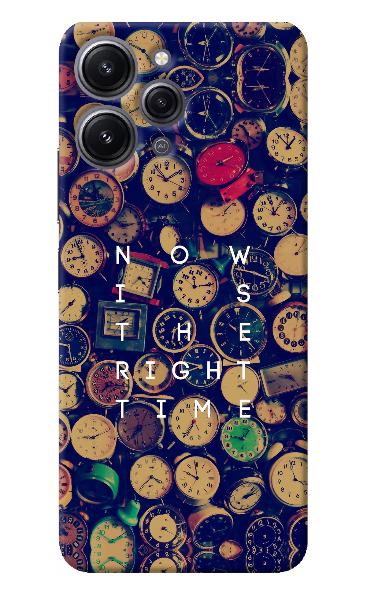 Now is the Right Time Quote Redmi 12 4G Back Cover