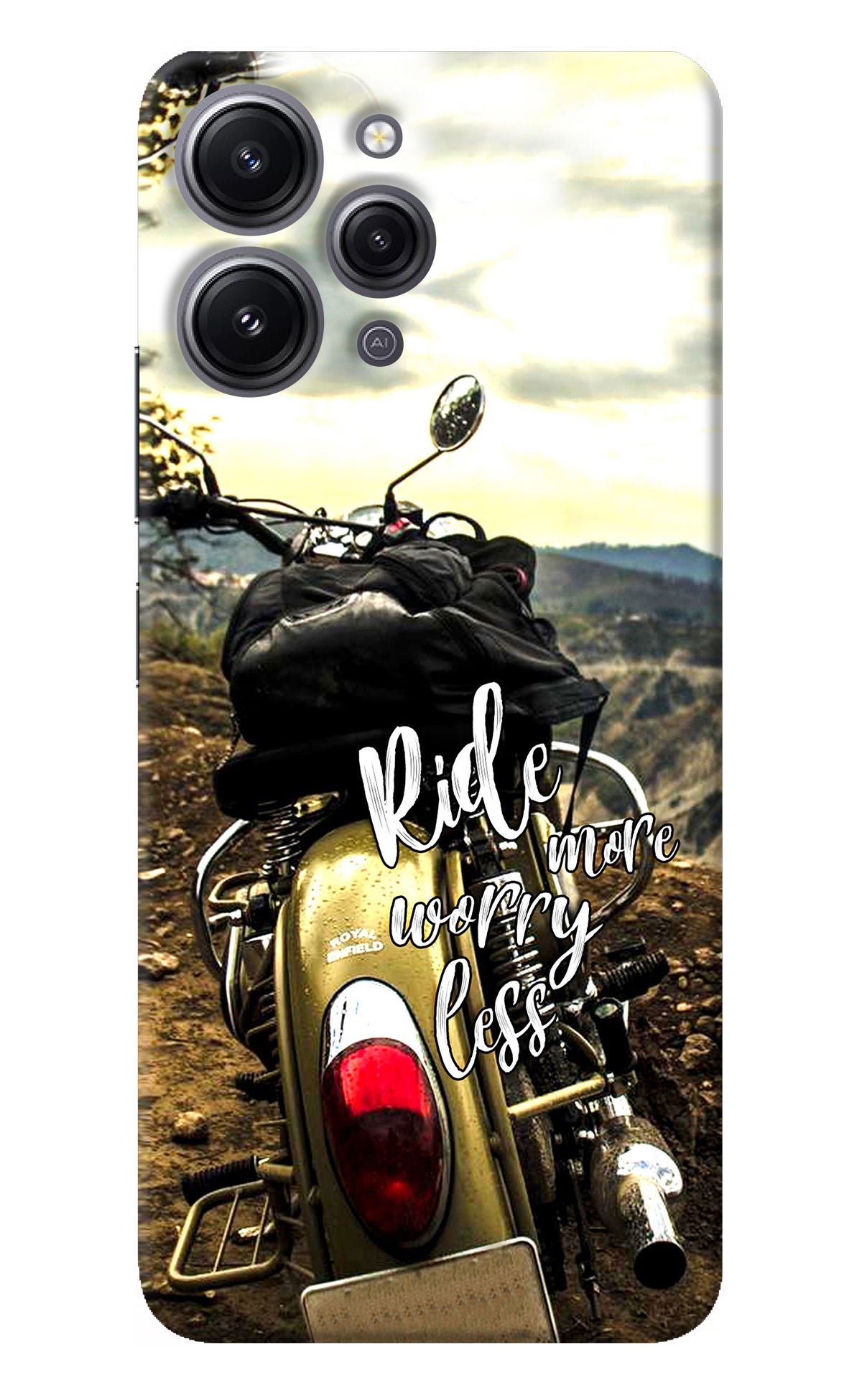 Ride More Worry Less Redmi 12 4G Back Cover