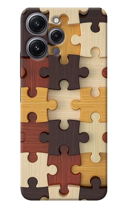 Wooden Puzzle Redmi 12 4G Back Cover