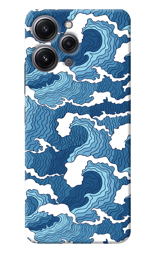 Blue Waves Redmi 12 4G Back Cover