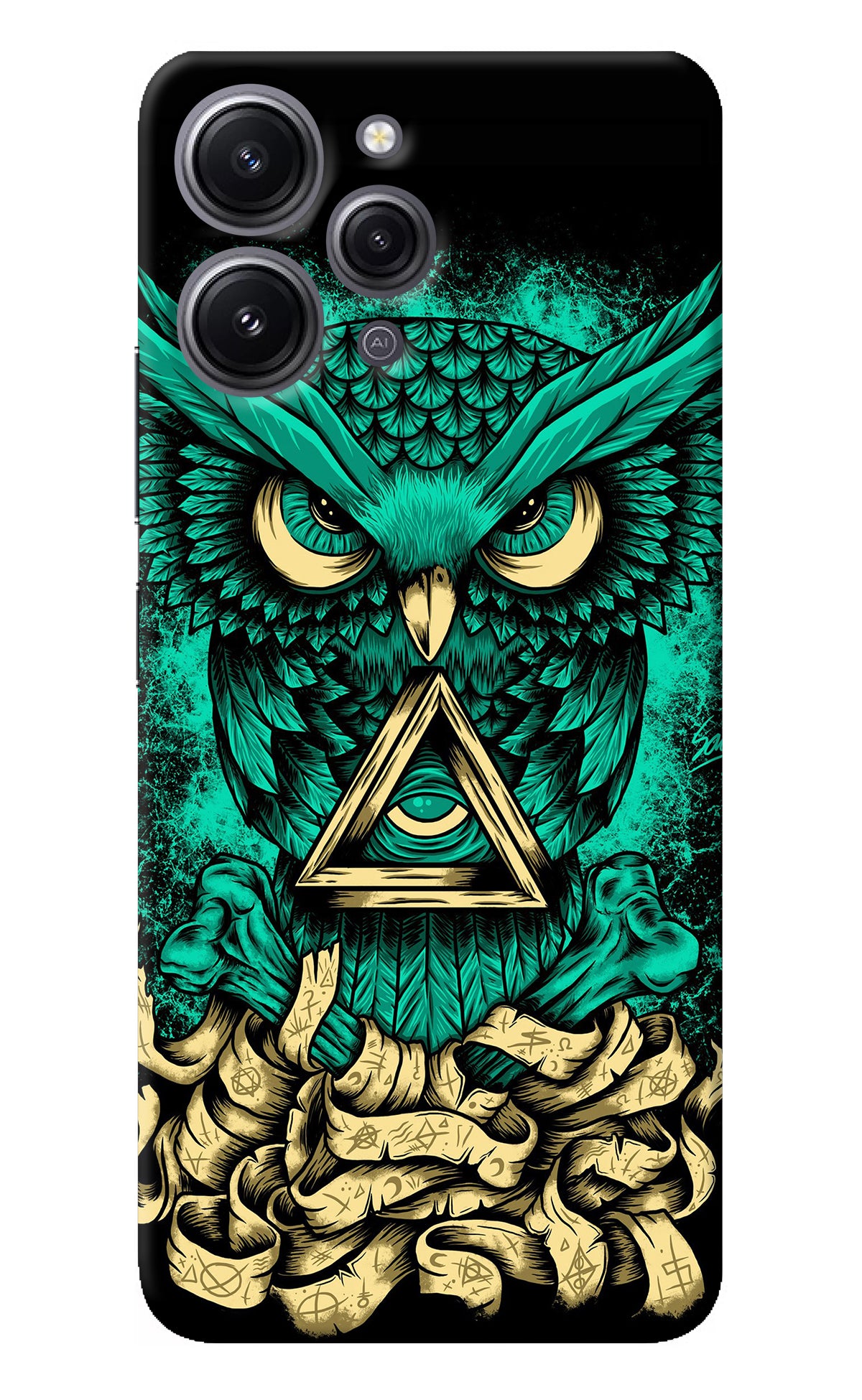 Green Owl Redmi 12 4G Back Cover