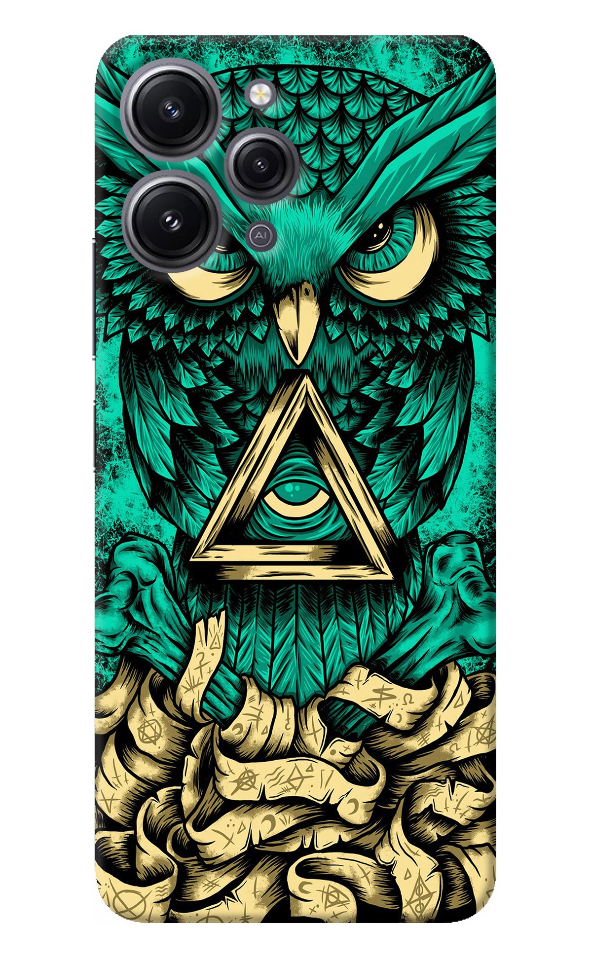 Green Owl Redmi 12 4G Back Cover