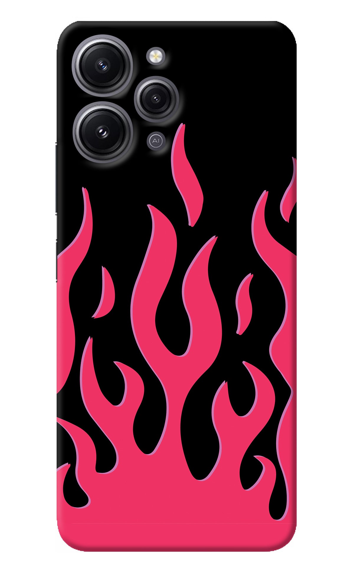 Fire Flames Redmi 12 4G Back Cover