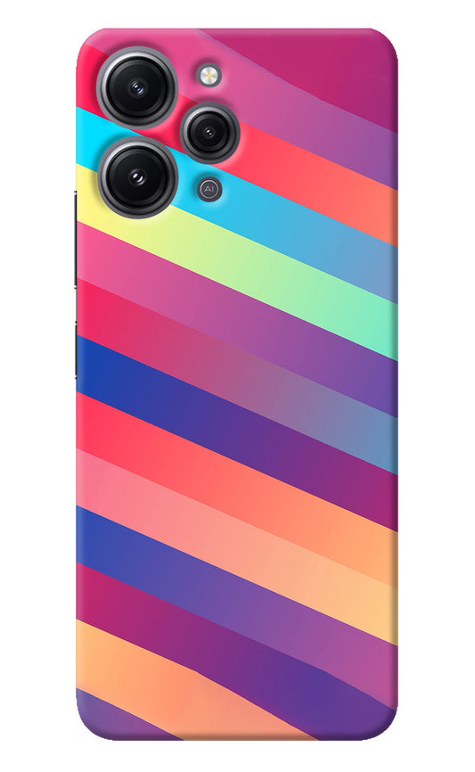 Stripes color Redmi 12 4G Back Cover