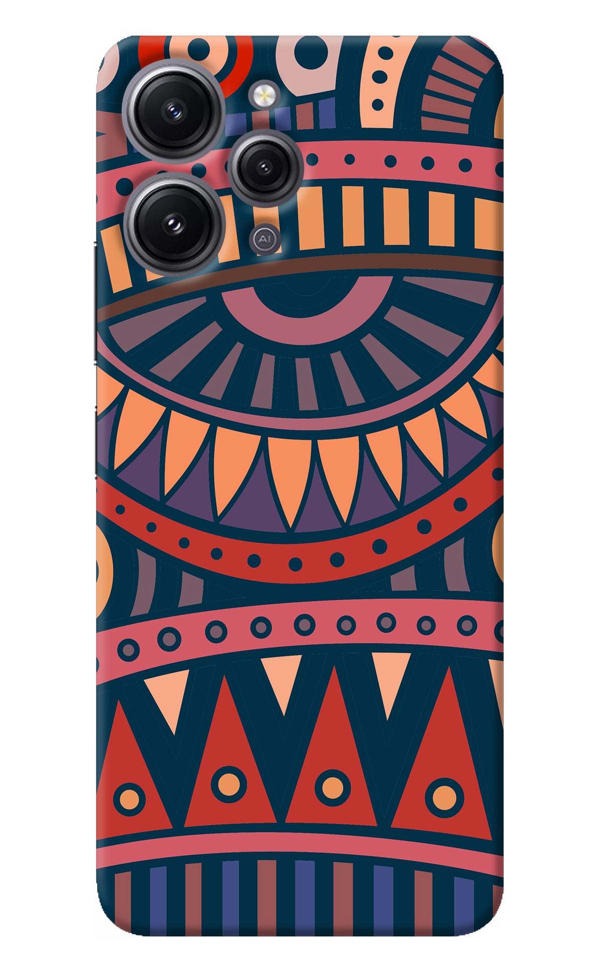 African Culture Design Redmi 12 4G Back Cover