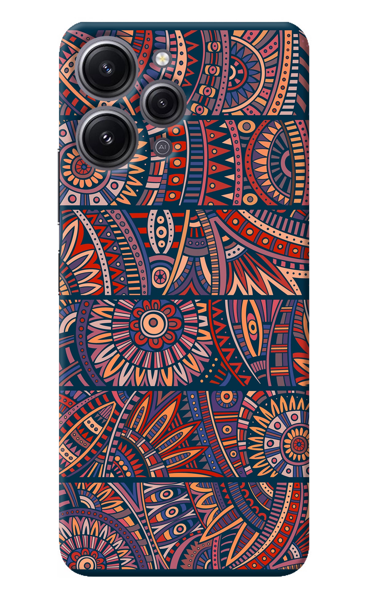 African Culture Design Redmi 12 4G Back Cover