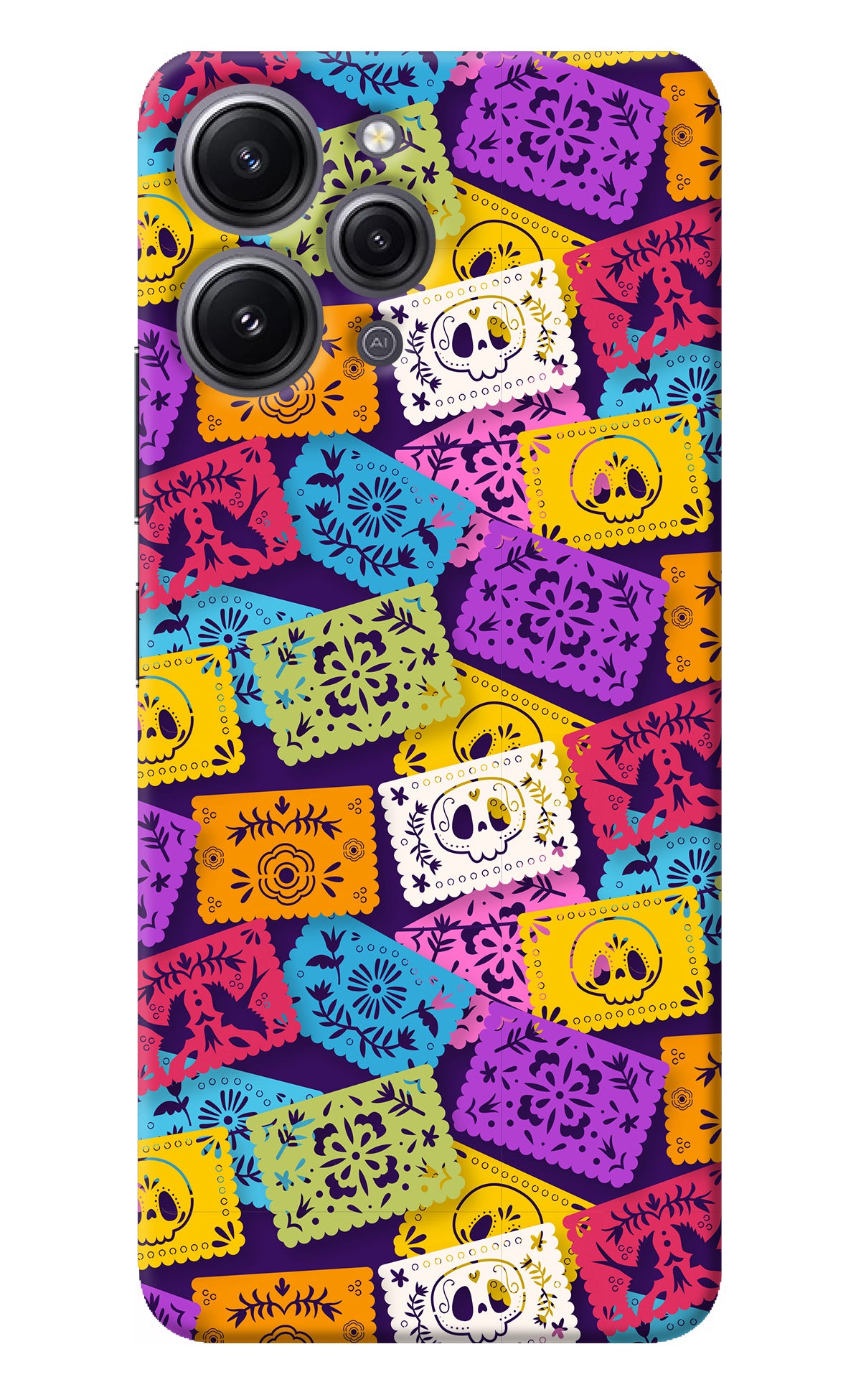 Mexican Pattern Redmi 12 4G Back Cover