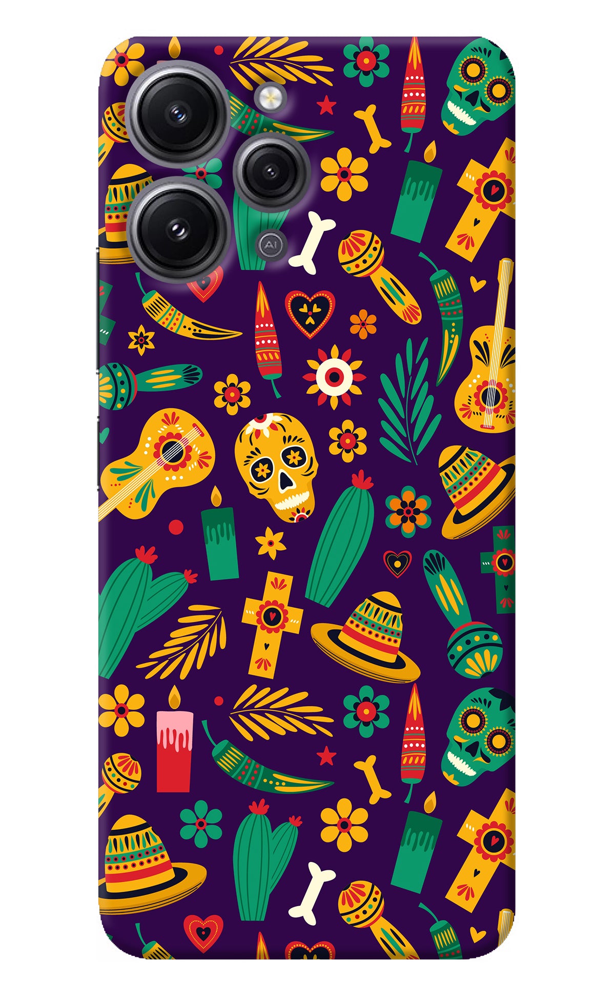 Mexican Artwork Redmi 12 4G Back Cover