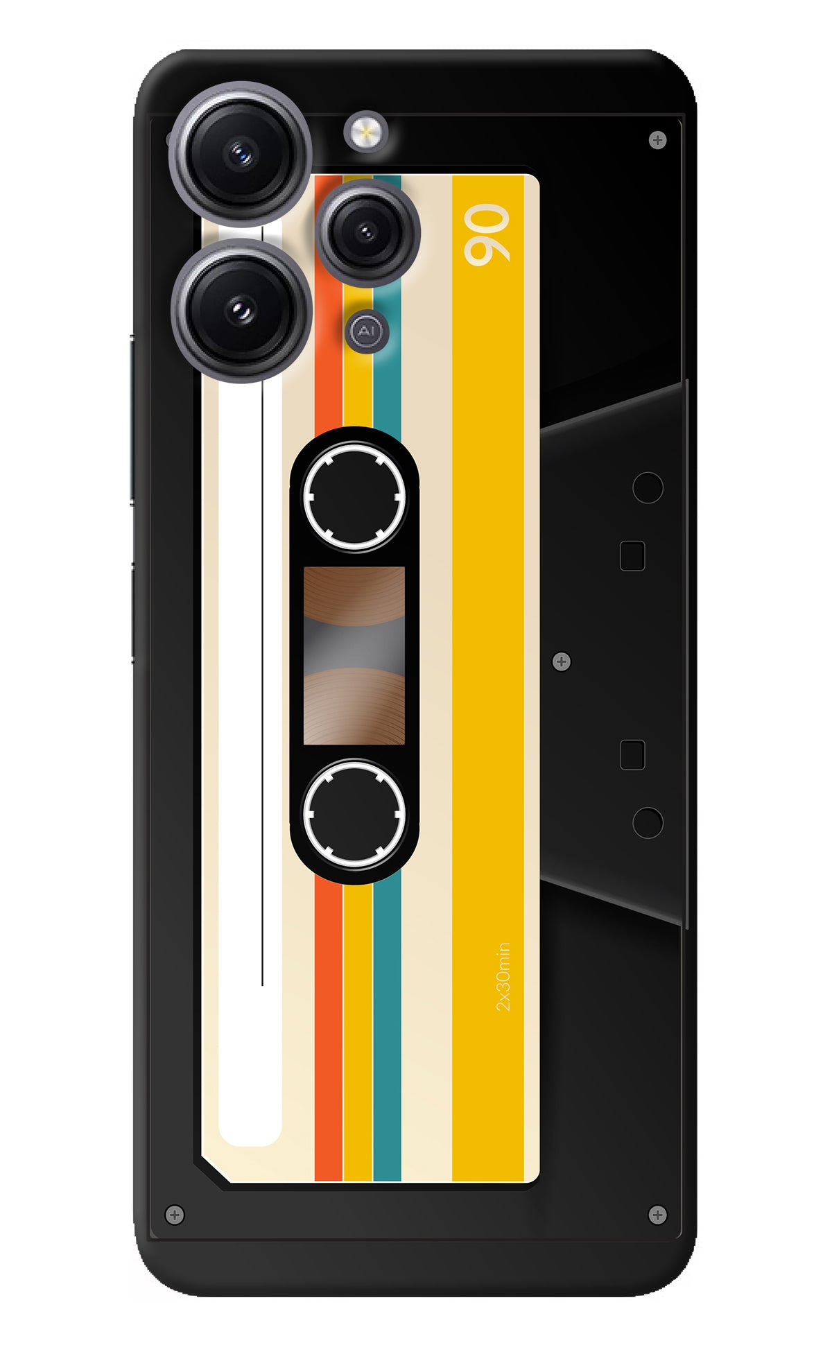 Tape Cassette Redmi 12 4G Back Cover