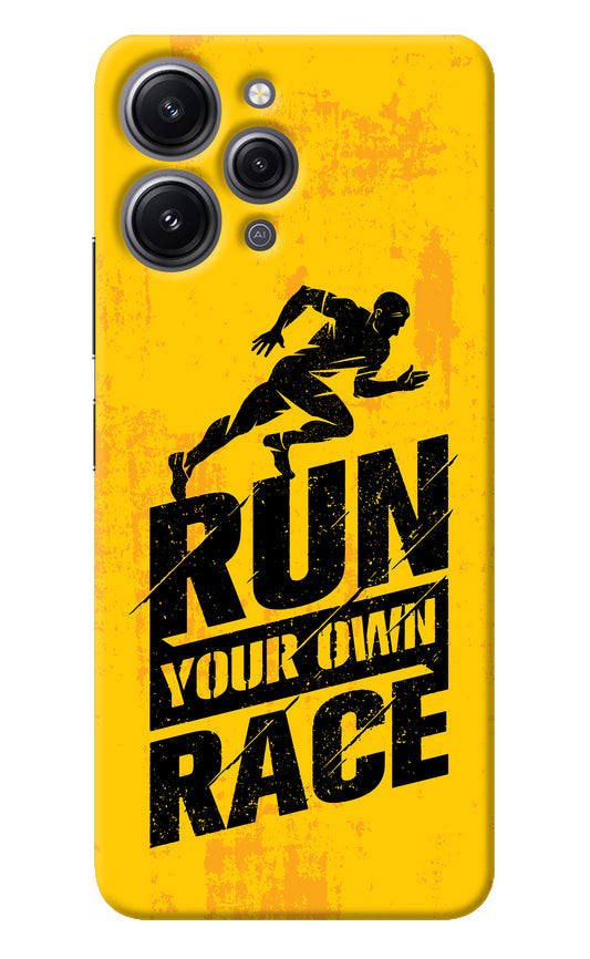 Run Your Own Race Redmi 12 4G Back Cover