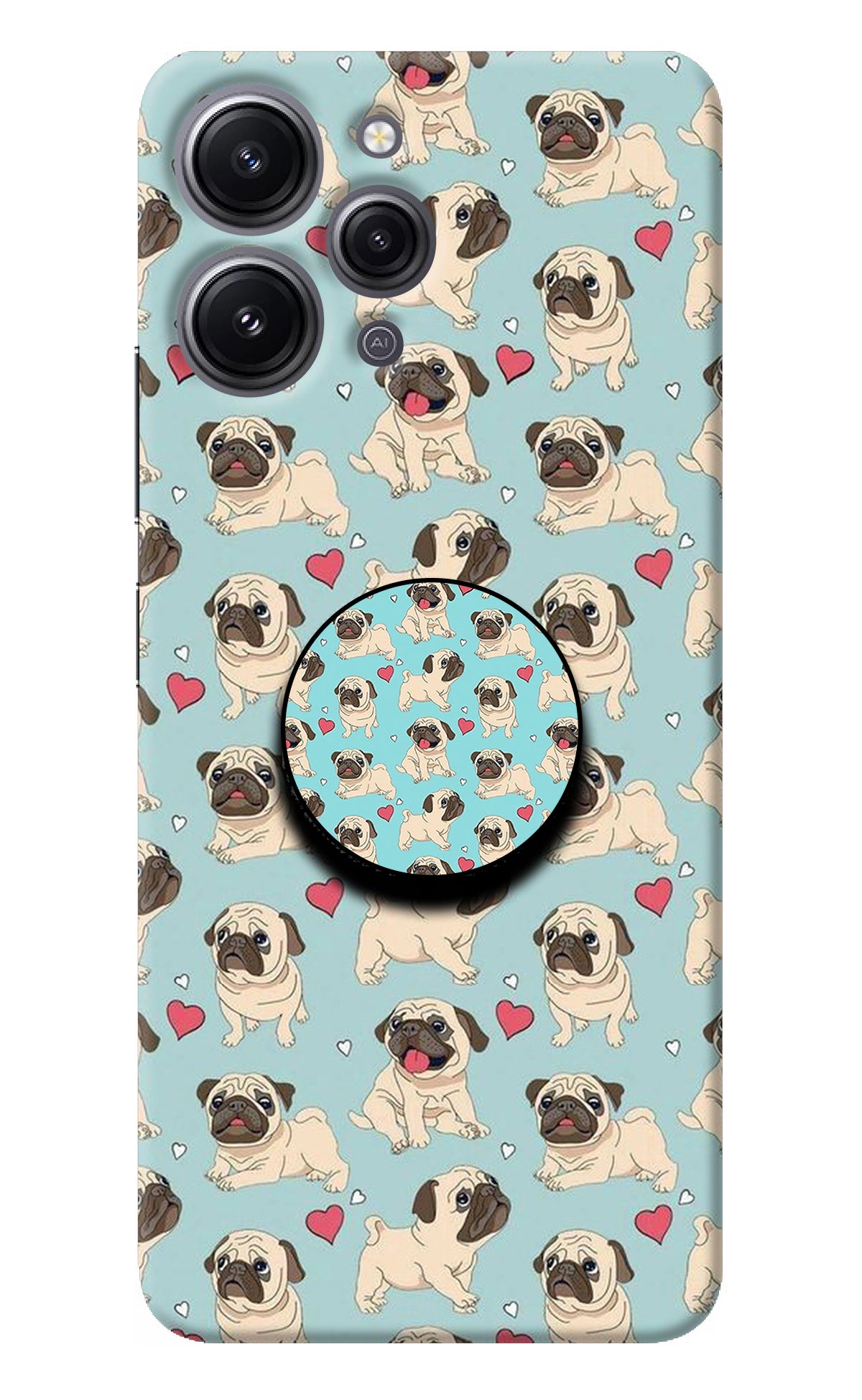 Pug Dog Redmi 12 4G Pop Case