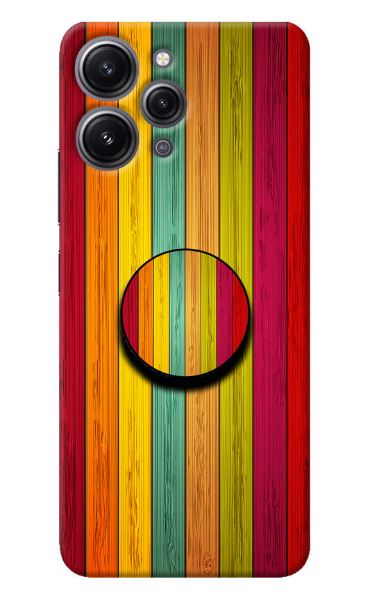 Multicolor Wooden Redmi 12 4G Pop Case