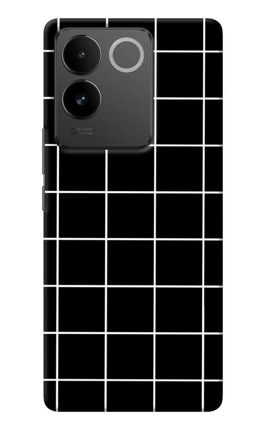 White Grid IQOO Z7 Pro 5G Back Cover