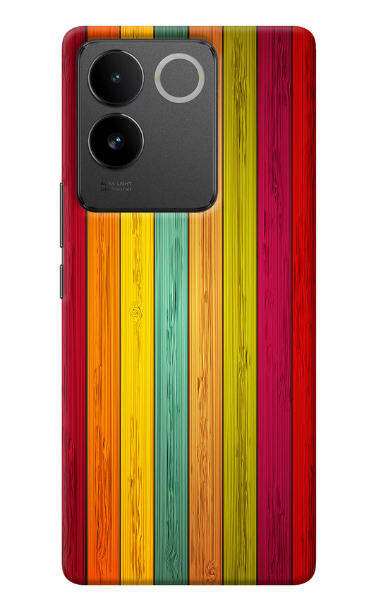 Multicolor Wooden IQOO Z7 Pro 5G Back Cover
