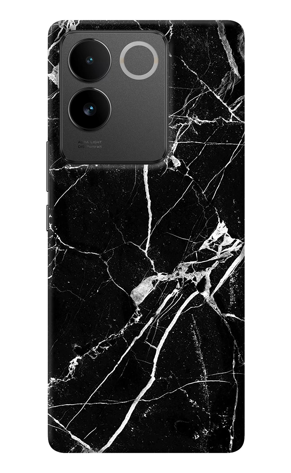 Black Marble Pattern IQOO Z7 Pro 5G Back Cover