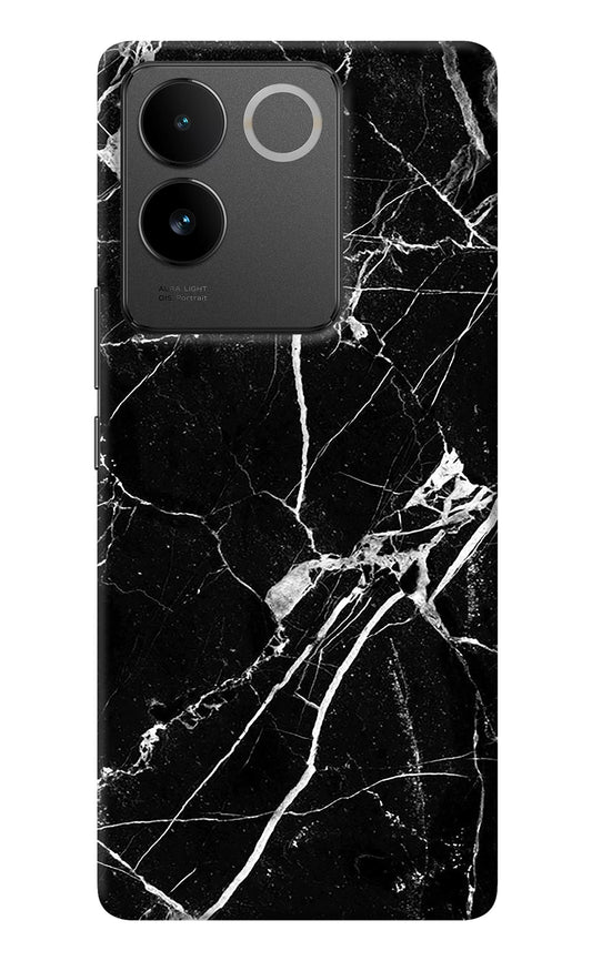 Black Marble Pattern IQOO Z7 Pro 5G Back Cover