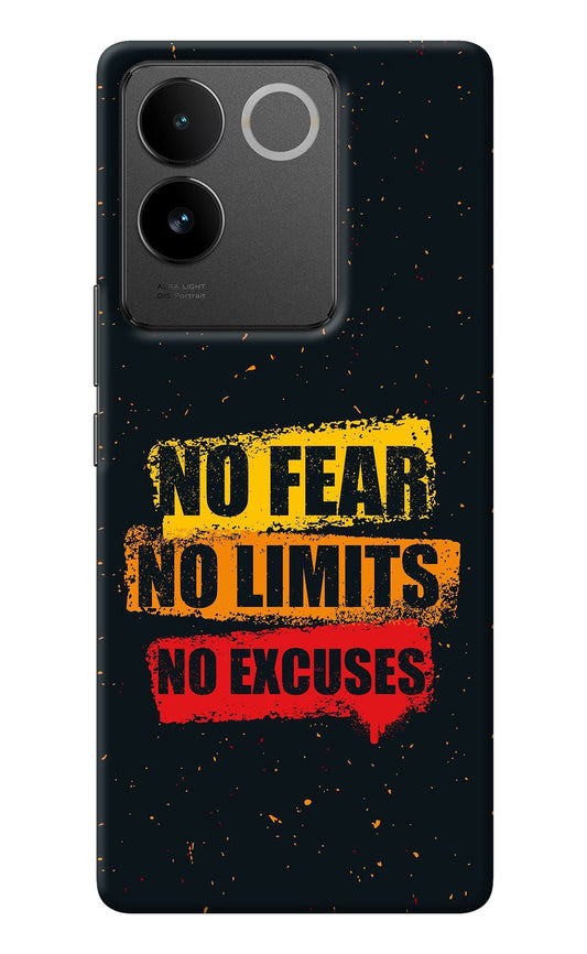 No Fear No Limits No Excuse IQOO Z7 Pro 5G Back Cover