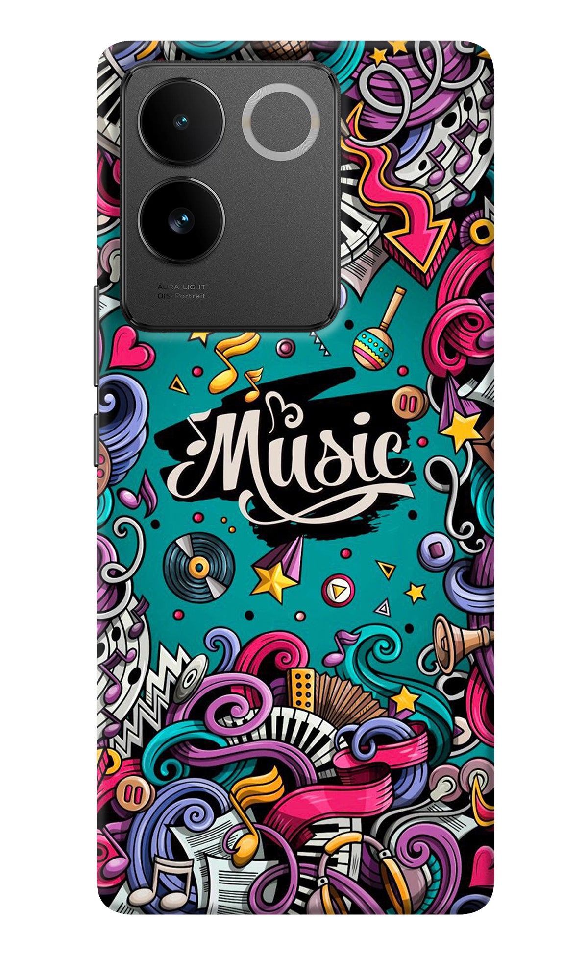 Music Graffiti IQOO Z7 Pro 5G Back Cover