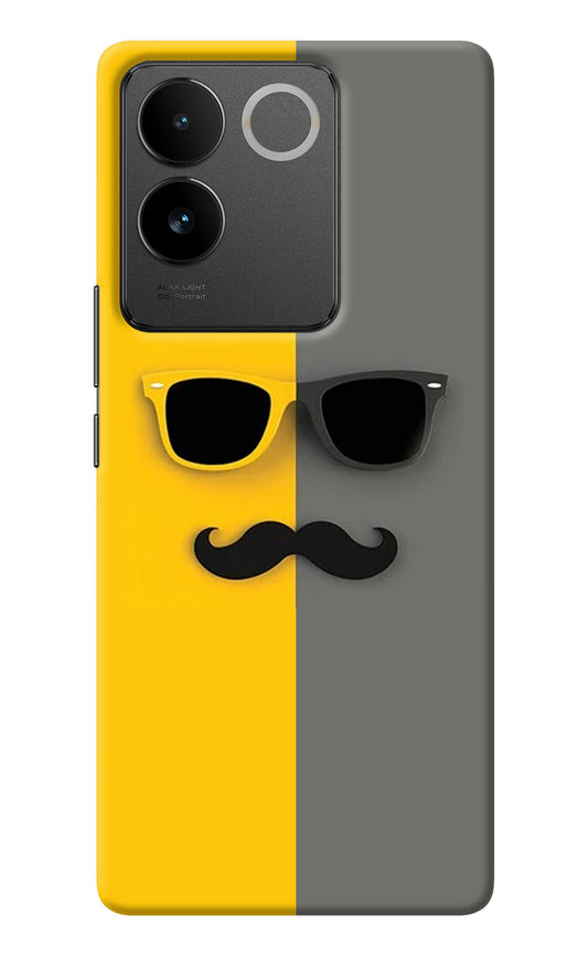 Sunglasses with Mustache IQOO Z7 Pro 5G Back Cover