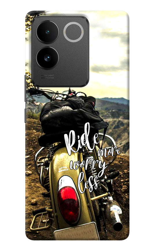 Ride More Worry Less IQOO Z7 Pro 5G Back Cover