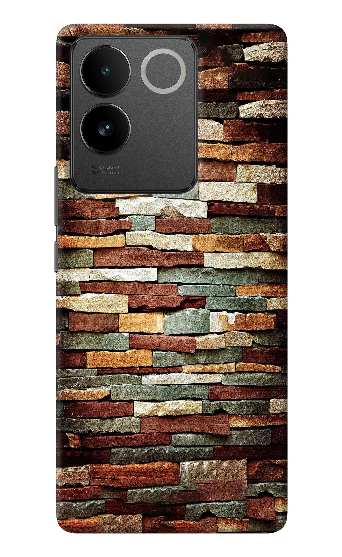 Bricks Pattern IQOO Z7 Pro 5G Back Cover