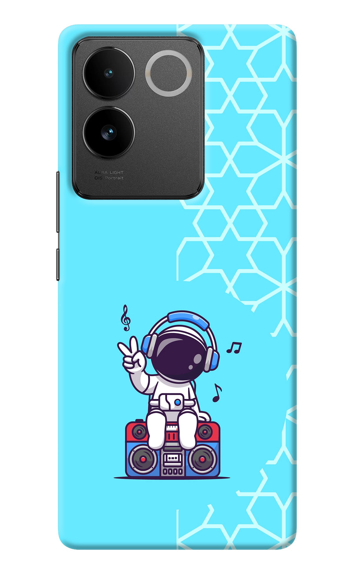 Cute Astronaut Chilling IQOO Z7 Pro 5G Back Cover