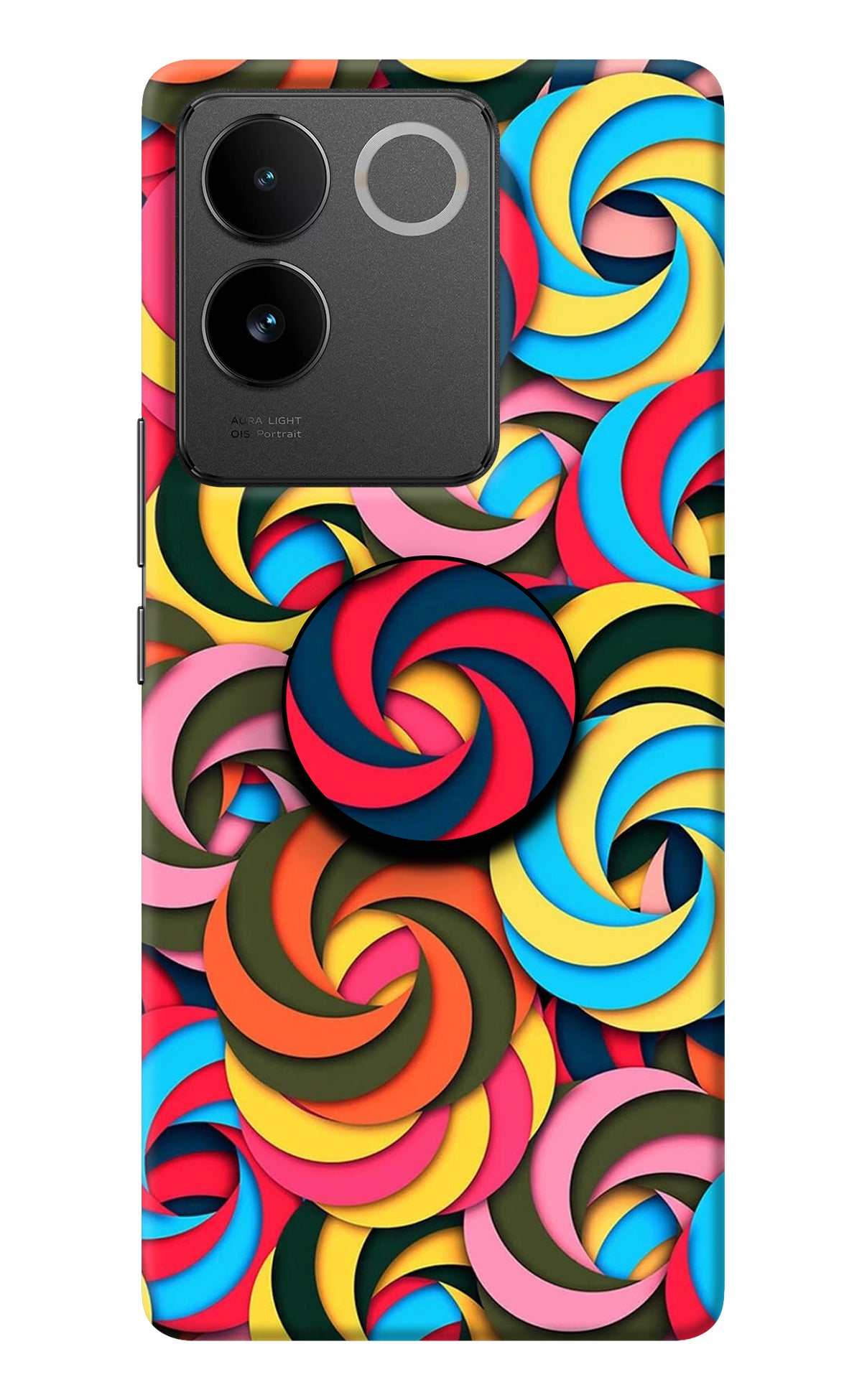 Spiral Pattern IQOO Z7 Pro 5G Pop Case