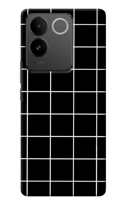 White Grid Vivo T2 Pro 5G Back Cover