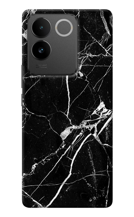 Black Marble Pattern Vivo T2 Pro 5G Back Cover