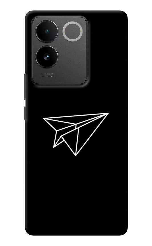 Paper Plane White Vivo T2 Pro 5G Back Cover