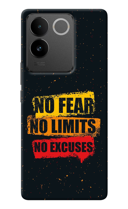 No Fear No Limits No Excuse Vivo T2 Pro 5G Back Cover