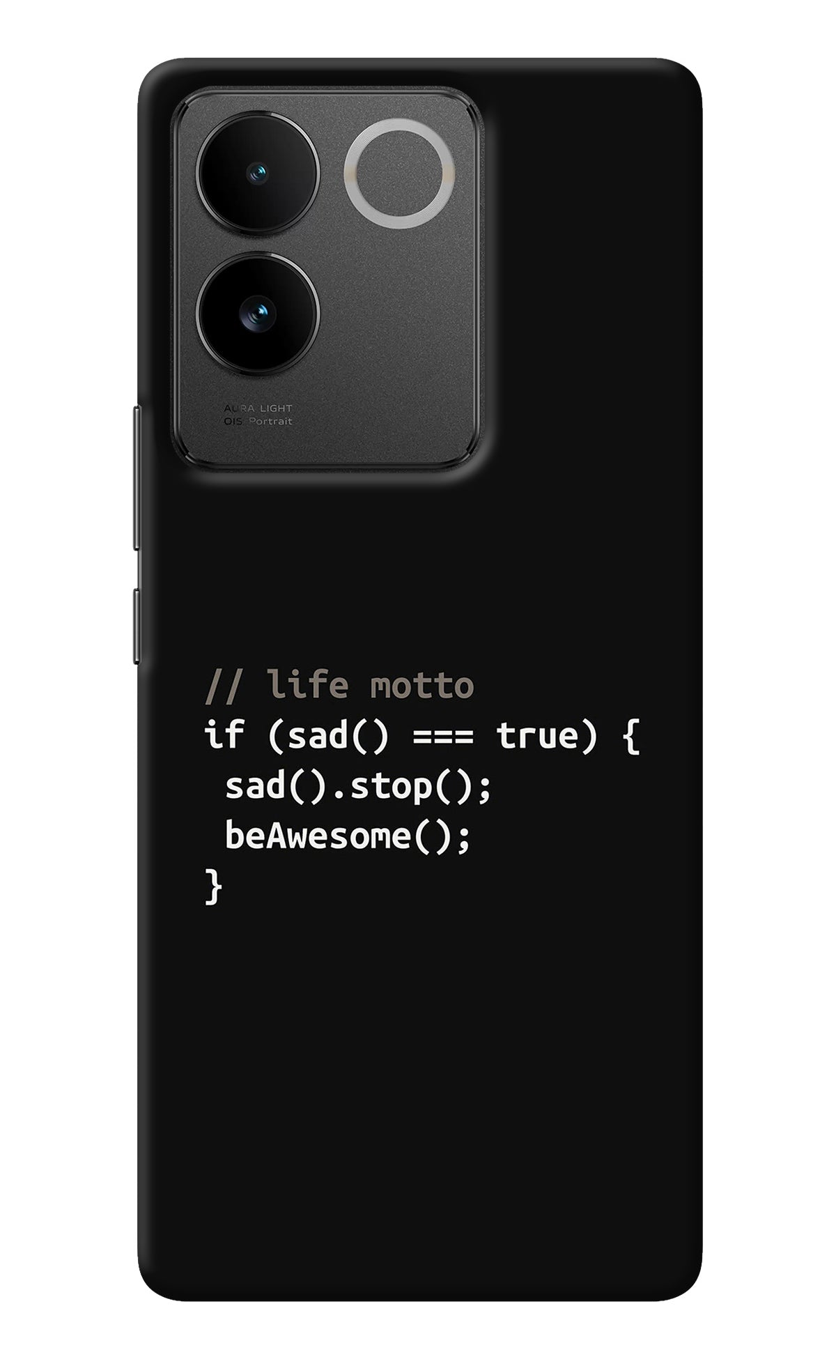 Life Motto Code Vivo T2 Pro 5G Back Cover